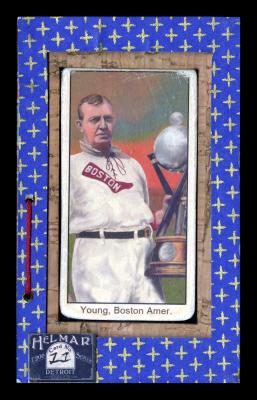 Picture, Helmar Brewing, T206-Helmar Card # 11, Cy YOUNG (HOF), Holding Trophy, Boston Red Sox